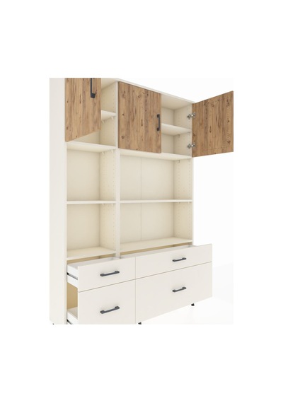 Arges Dolap 8 Raflı 4 Çekmeceli 3 Kapaklı 132x30x195 Aytaşı-ç... Aytaşı Arges Dolap 8 Raflı 4 Çekmeceli 3 Kapaklı 132x30x195 Aytaşı-ç... Aytaşı