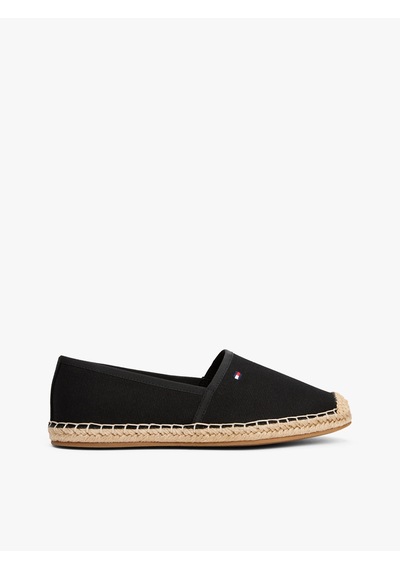 Tommy Hilfiger Kadın Marka Logolu Günlük Kullanıma Uygun Siyah Espadril Fw0fw08541 Bds