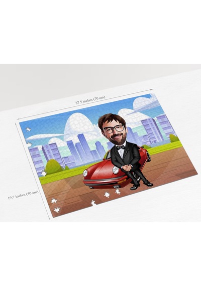 Bk Gift Kişiye Özel Baba Tasarımlı 1000 Parça Profesyonel Puzzle-9, 1000 Puzzle, Arkadaşa Hediye
