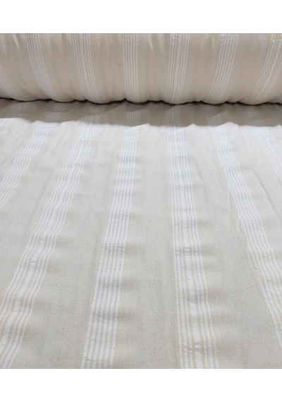 Buldan Çarşaflık Kumaş Naturel %100 Pamuk Metrelik (En 230cm)-Bej Krem