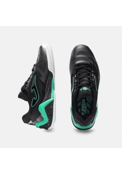 Joma Tsets2601ac Set Sert Kort Erkek Tenis Ayakkabısı Siyah/yeşil