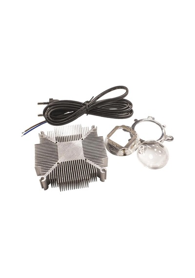 50W Cob Led Alüminyum Soğutucu + 90 Derece Lens + Kablo Seti