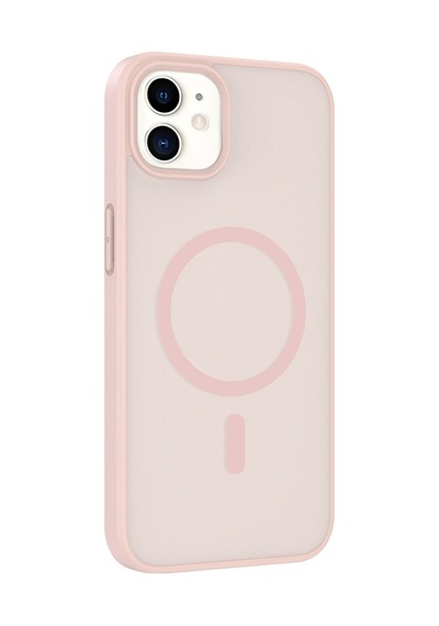 Alan Tech Apple iPhone Uyumlu 11 Kılıf M-safe Şarj Özellikli Zore Babet Kapak - Desert Gold