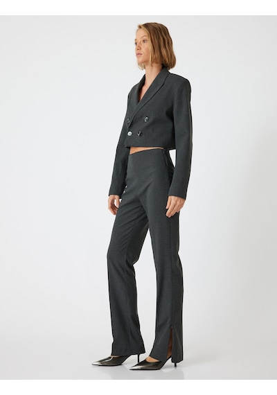 Koton Kumaş Pantolon Slim Fit Antrasit 5wak40028uw Antrasit