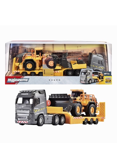 Majorette Volvo Fh16 Kamyon Ve Tekerlekli Yükleyici Metal Araç 22cm