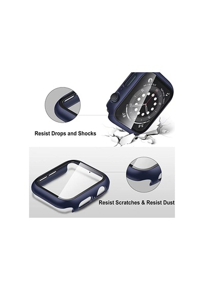 Apple Watch 49 Mm Lacivert Ekran Koruyucu Ve Kılıf Bir Arada Tam Koruma Lacivert Saat Kılıfı Çok Renkli - iOs Apple Watch 49 Mm Lacivert Ekran Koruyucu Ve Kılıf Bir Arada Tam Koruma Lacivert Saat Kılıfı Çok Renkli - iOs