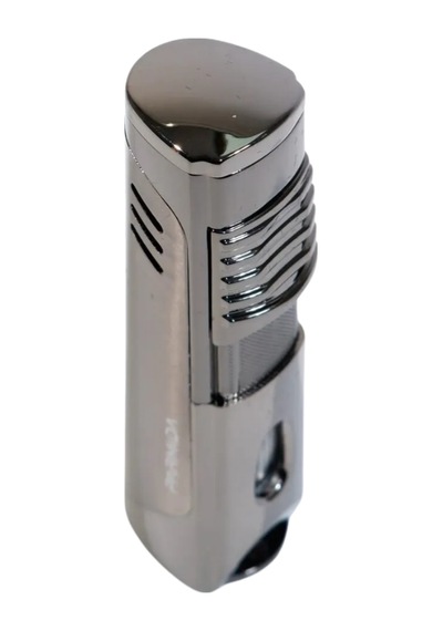 Parmida Üç Torch Pürmüz Gunmetal Delicili Metal Puro Çakmağı Tr10036