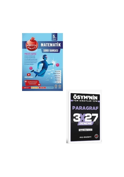 Nartest 2027 5. Sınıf Matematik Soru Hazinesi+ Evp Akademi Paragraf
