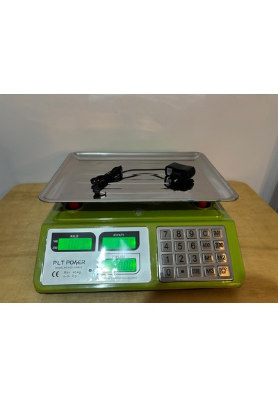 40 Kg Pilli Ve Şarjlı-fiyat Hesaplamalı Terazi-metal Panel Tartı