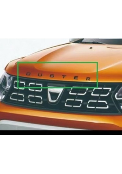 Dk Tuning Duster Ön Kaput Siyah Abs 3m 3d Yazı Logo Dacia İle Uyu