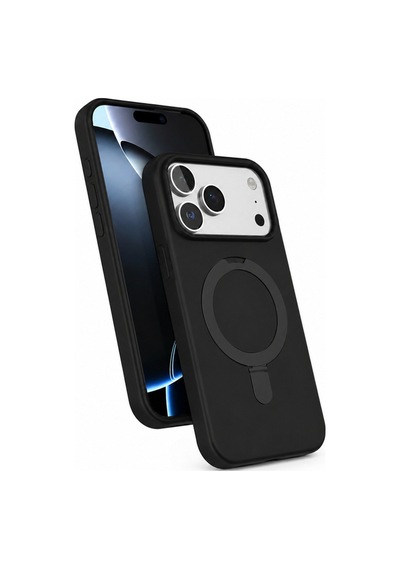 Apple iPhone 17 Pro Uyumlu Magsafe Ve Stand Özellikli Plastik Revo Telefon Kılıfı Siyah