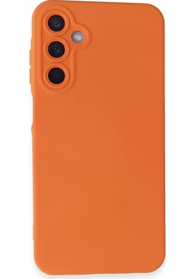 Newface Samsung Galaxy A05s Kılıf Nano İçi Kadife Silikon - Turuncu