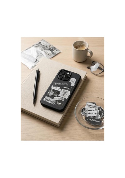 25 Adet Pastel Sticker Seti Black And White - 927320640 Diğer