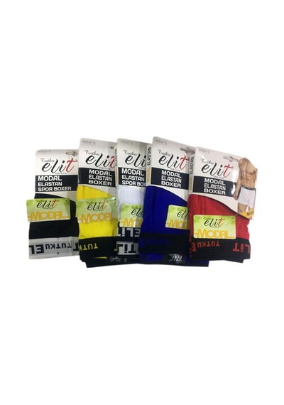 Erkek Elit Modal Spor Boxer Külot Don 5'li Gri