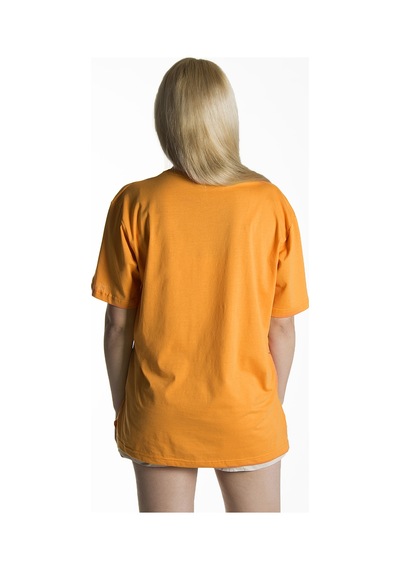 Kadın Hardal Basic Bisiklet Yaka Oversize Pamuklu T-shirt HARDAL Kadın Hardal Basic Bisiklet Yaka Oversize Pamuklu T-shirt HARDAL