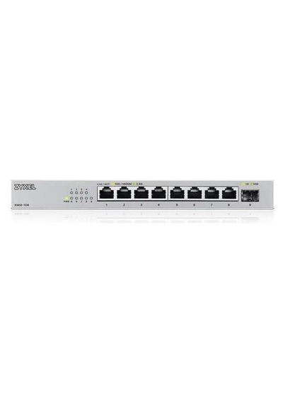 Zyxel 8port Xmg-108 2.5 Gigabit-1-sfp 10gbe Yönetilemez Switch Metal