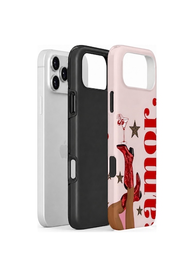 Velvoria Valestra Amour Leopar Apple iPhone Uyumlu 17 Pro Darbe Korumalı Kılıf Valestra Select - Amour Leopar