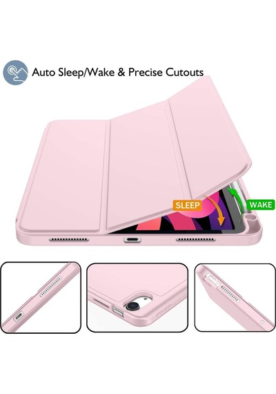 Apple Uyumlu iPad Air 11inç M2 2024 Kılıf Pen Charge Kalem Bölmeli A2902 A2903 A2904