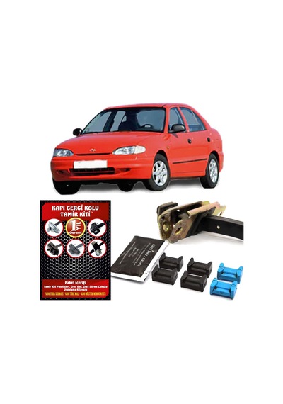 Barrer Hyundai Accent X3 Kapı Gergi (Limitör) Tamir Kiti (2 Kapı Set)