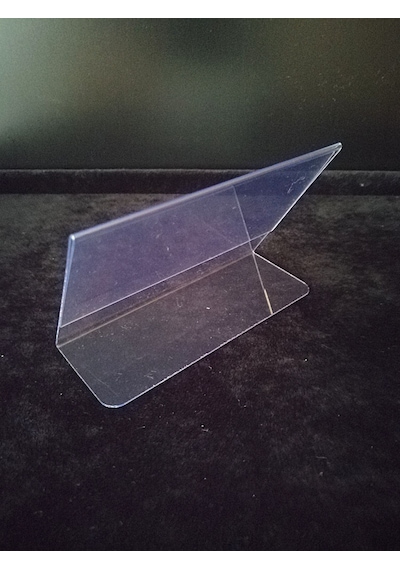 10 Adet Pvc Etiketlik İsimlik A7 10x7,5cm Şeffaf Etiketlik Ayaklı