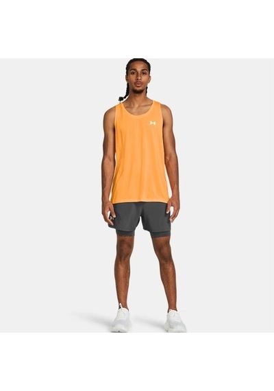 Under Armour Launch 5 2-ın-1 Erkek Şort 1382640-025 Gri