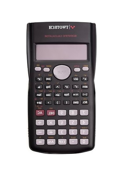 İki Satırlı Ekranlı 240 Fonksiyonlu Beyaz Hesap Makinesi 124-Pembe