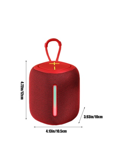 Hobimtek S06 Rgb Işıklı Kumaş Sd/aux Taşınabilir Şarjlı Bluetooth Hoparlör