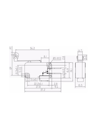 Ic-171 Mikro Switch Makaralı Uzun Kw7 3a 250vac