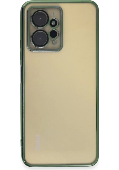 Newface Xiaomi Redmi Note 12 4g Kılıf Razer Lensli Silikon - Yeşil
