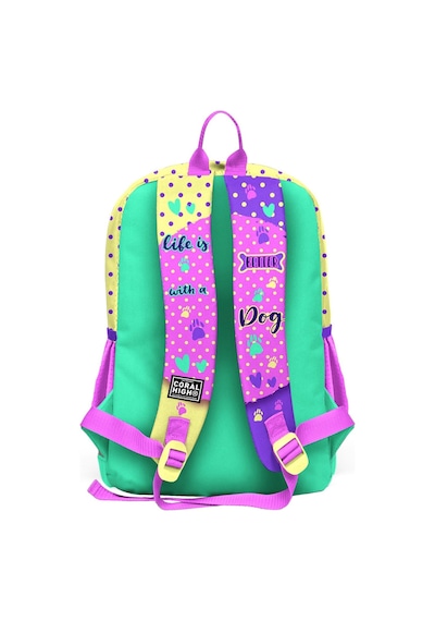 Coral High Kids Sarı Pembe Sevimli Köpek Desenli Okul Çantası 23752