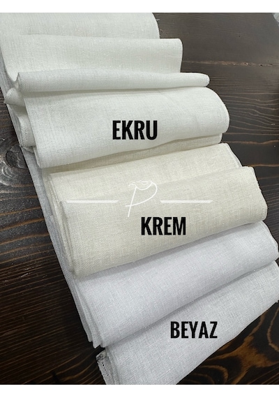 Tül Perde Simli Keten Pırıltı Iplik Etek Kurşun Sarım Ekru