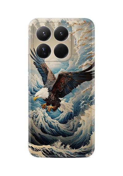 Xiaomi 15t Pro Kılıf Limited Resimli Dalgalar Üzerinde Uçan Kartal 221