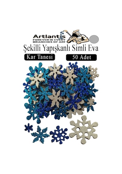 Şekilli Simli Eva Yapışkanlı 50 Li 1 Paket Kendinden Yapışkanlı Simli Eva Sticker Okul Öncesi Kreş Ana Sınıfı Gri
