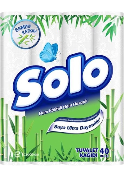 Solo Bambu Katkılı Tuvalet Kağıdı 40 Rulo
