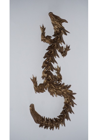 Eklemli Ejderha 3 Renkli 48 Cm - Dekoratif 3d Maket Hediyelik 2,5cm 68336066