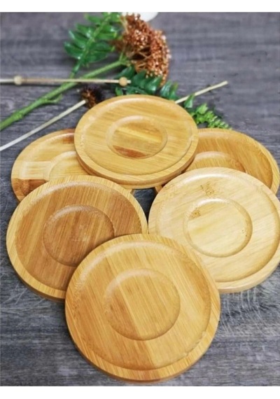Mien Men313 Bambu Çay Tabağı 6 Lı