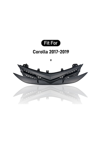 Toyota Corolla Uyumlu Ön Panjur Altis Trd Ön Izgara Parlak Siyah Spor Tipi