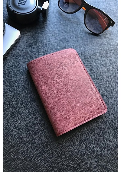 Vip Gift Voyager Pasaport Kılıfı Minimalist Vegan Suni Deri Pasaportluk Ka Bordo