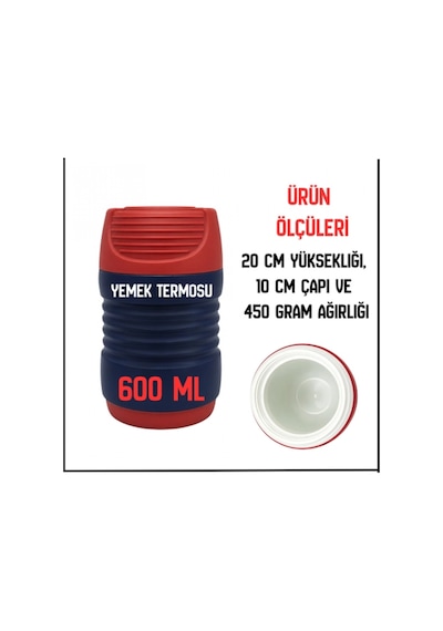 Uyguna-yakala Isı Yalıtımlı Kırmızı/lacivert Cam Yemek Termosu-erm.260 Çok Renkli