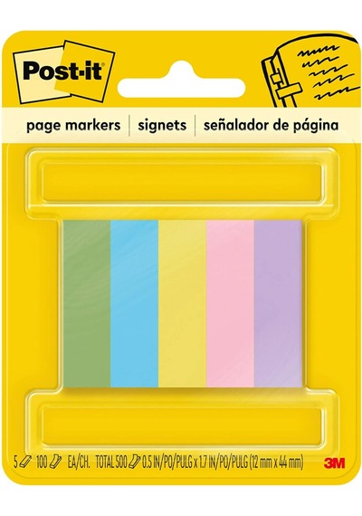 Page İ Aretleri, Be Assorted Ultra Colors, 5 Pads Of 100 Strips/paket