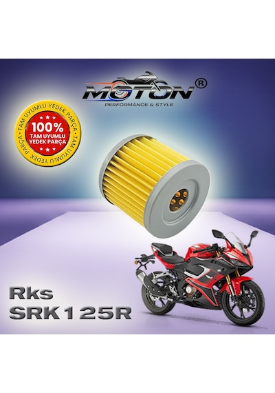 Qj Motor Rks Srk 125r Uyumlu Yağ Filtresi - Srk 125 R / 125 S Motor Yağ Filtresi 2023 - 2026