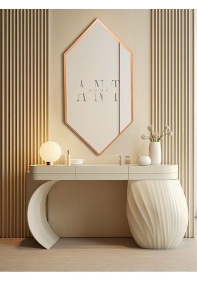 Duvar Aynası, Konsol Aynası, Holl Aynası, Dekoratif Ayna Bronz