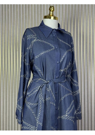 Nuss Ns-26y2044-denim Kot Elbise Çok Renkli