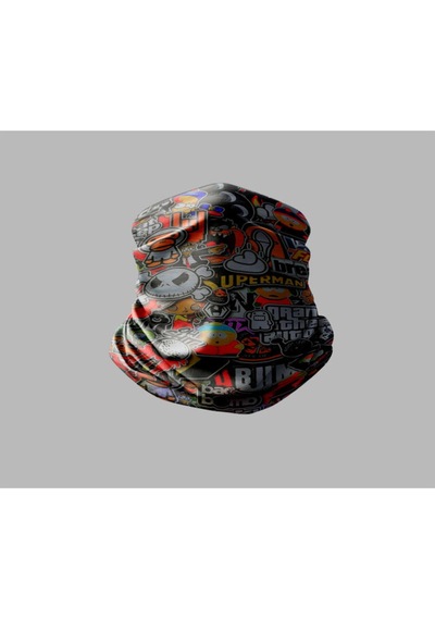 Buffalo Supreme Motorcu Buff Maske Outdoor Boyunluk Unisex Bandana Siyah