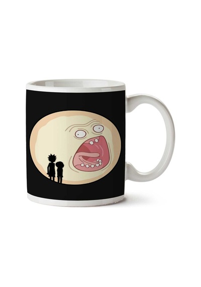 R And M Screaming Sunrise İki Tarafı Baskılı Kupa Bardak Çok Renkli