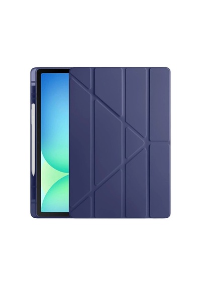 İpad Uyumlu Pro 13 2024 Kılıf Kalemlikli Hugo Tablet Kılıfı - Lacivert