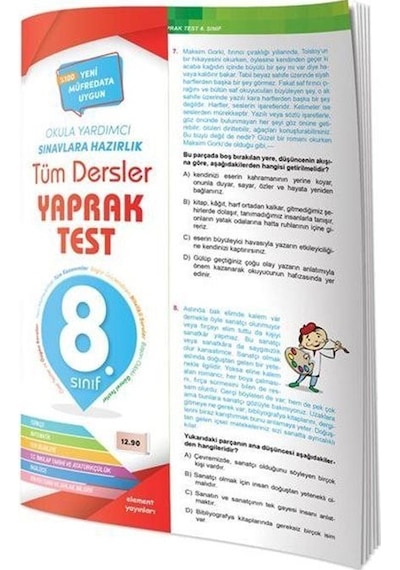 8. Sınıf Tüm Dersler Yaprak Test / Kollektif
