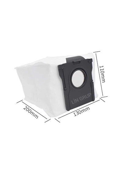 Dreame Uyumlu Uyumlue X40/x40 Pro/x40 Ultra Robot Vacuum Cleaner Uyumlu Çöp Torbası - 6 Adet