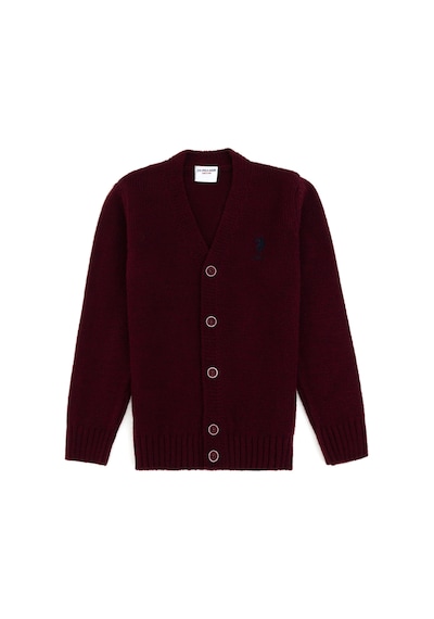 U.s. Polo Assn. Erkek Çocuk Bordo Hırka Triko 50317150-vr014 Bordo