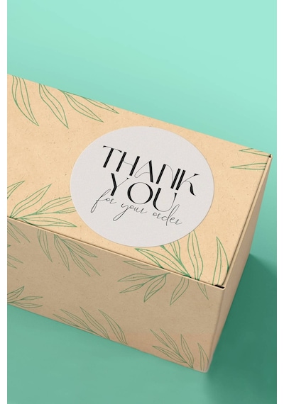 Thank You For Your Order Sticker 3x3cm St2184 Çok Renkli